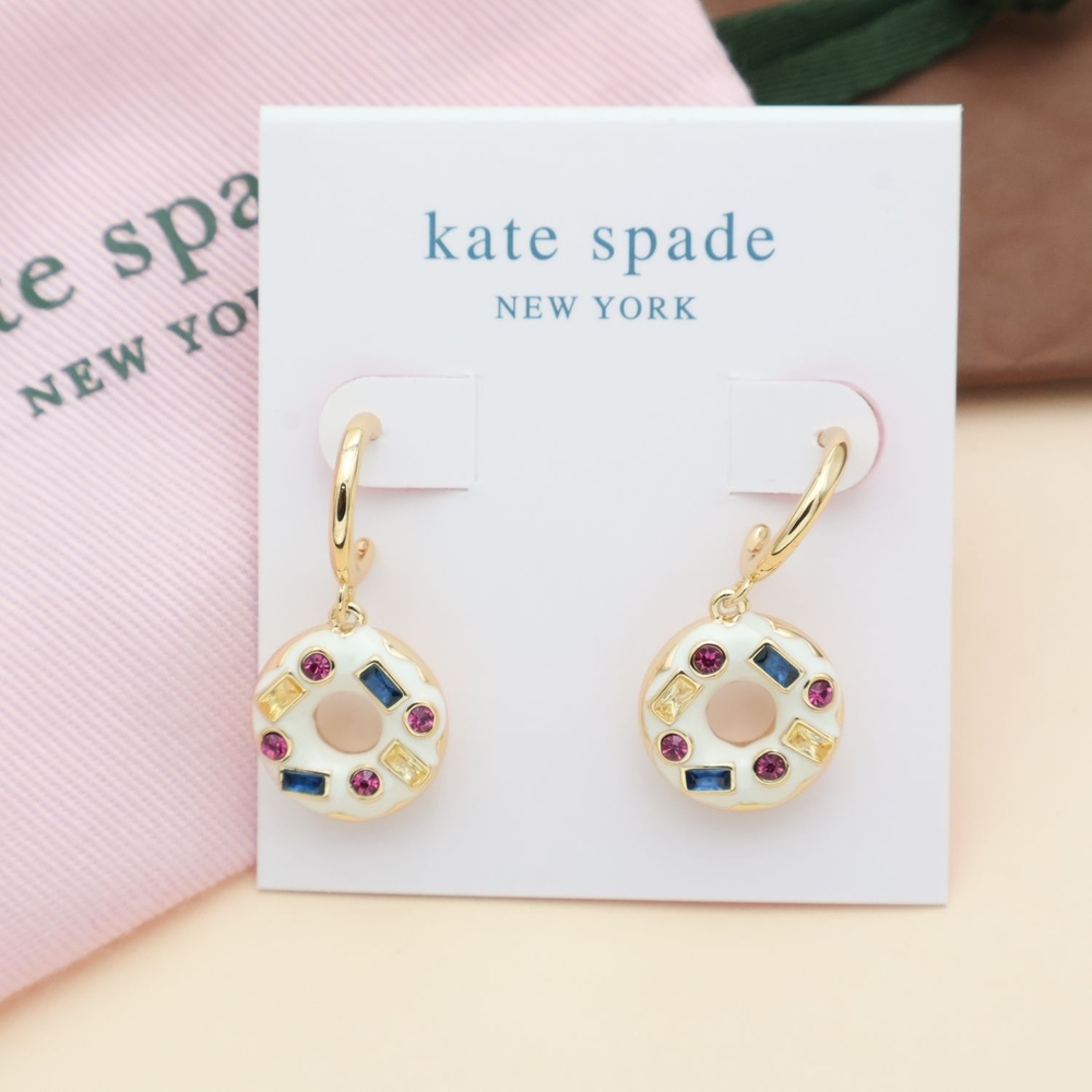 Kate Spade Donut Huggies Earrings